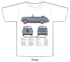 Sunbeam MkIII Convertible 1954-57 T-shirt Front